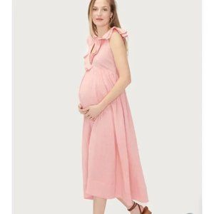 Hatch | Maternity The Sarah Dress in Peony Pink Size 2 NWT
